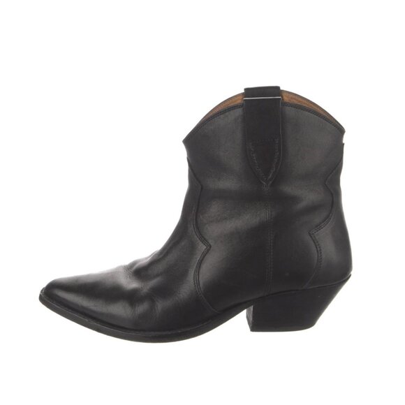 Isabel Marant Dewina Leather Western Boots - Picture 1 of 5